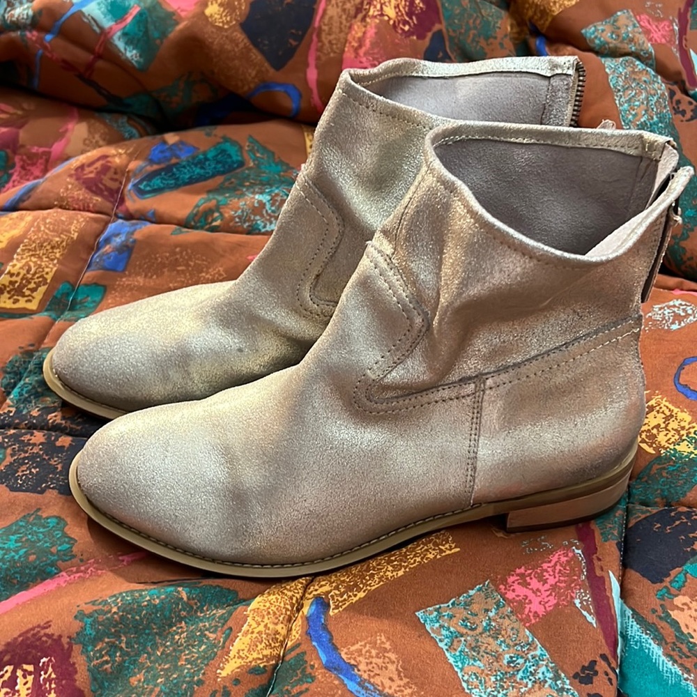 Suede booties